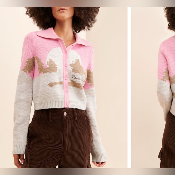 House of Sunny Daybreak Knit Cardigan - pink - US Size 8 - $145 MSRP - Picture 8 of 14